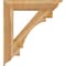 Ekena Millwork Merced Traditional Rough Sawn Bracket w/ Offset Brace, Western Red Cedar, 8"W x 36"D x 40"H BKT0806X36X40MRC01RWR - alternate 3